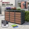 Kontejner na odpadky pro 3 kontejnery, s dřevěným Náhled obrázku produktu 7
