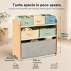 ALVIX - Scaffale per giocattoli NESTA 6, con 6 contenitori Anteprima dell’immagine prodotto 2