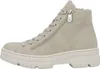 A side view of a beige women's boot. Podgląd zdjęcia produktu