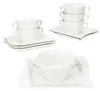 6x Ivory Suppentasse 200ml mit Untertasse Suppenterrine 6 Produktbild-Vorschau 2