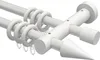 Interdeco Gardinenstange / Vorhangstange Weiß, Typ Talena Produktbild-Vorschau 1