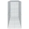 vidaXL Gabione mit Deckel 400x100x200 cm Verzinktes Eisen Produktbild-Vorschau 4