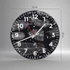 Wanduhr - Rund - Glasuhr - Federn Grafiken Gliederung - Produktbild-Vorschau 3
