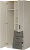 Schrank mit Schubladen Billz 2D3S 80 Kaschmir/Eiche Cremona Produktbild-Vorschau 2