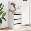 vidaXL Kommode Weiß 40x41x58 cm Holzwerkstoff Produktbild-Vorschau 3