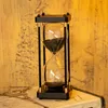 Grand sablier Minuteur 60 minutes, cadre métallique en bois Voir les images du produit 2