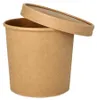 25 Suppenbecher mit Deckel , Schalen Pappe rund 760 ml Ø Produktbild-Vorschau 4