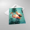 Bilder auf glas - Einteilig - Rosa Flamingos Wasser - Produktbild-Vorschau 2