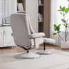 Relaxsessel mit Hocker, drehbarer Chenille-Sessel, 145° Produktbild-Vorschau 8