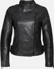 Tazzio Damen Lederjacke F523 (Schwarz, M) Produktbild-Vorschau 8