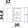 Flex Well Hängeschrank Samoa BxTxH 30 x 32 x 54,8 cm sonoma Produktbild-Vorschau 7