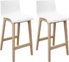 Lot de tabourets de bar en chêne 65cm TANNA Voir les images du produit 1