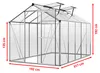 GFP Szklarnia Jasmin 5 rama aluminiowa 192 x 317 cm panele Podgląd zdjęcia produktu 3