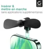 CELLONIC Mini ventilateur USB-C couleur noir pour téléphone Voir les images du produit 3
