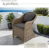 Fauteuil en rotin avec structure en aluminium, coussin Voir les images du produit 4