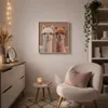 Kobolo 3D Wandbild Leinwand ALPAKA DUO mit Kunstfell 60x60 Produktbild-Vorschau 2