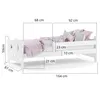 Kinderbett Lili mit Rausfallschutz und Lattenrost | 160x80 Produktbild-Vorschau 11