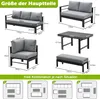 MEXO Gartenmöbel Set Aluminium 8 Personen, Modulares Produktbild-Vorschau 7