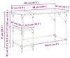 vidaXL Artisan dubový stůl 120 x 50 x 75 cm materiál na Náhled obrázku produktu 8