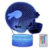 3D-NFL-Football-Helm Nachtlicht, Acryl-Laserdesign, 16 Produktbild-Vorschau 1