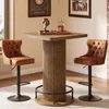 Tribesigns Bartisch, 100 cm hoch, braun, Bistrotisch mit Produktbild-Vorschau 1