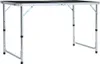 vidaXL Skladací kempingový stôl sivý hliník 120x60 cm Náhľad obrázku produktu 8