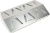 A silver metal heat reflector for a grill. Anteprima dell’immagine prodotto