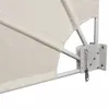 Skladacia bočná markíza na balkón, krémová 210x210 cm Náhľad obrázku produktu 4