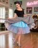 Petticoat Damen Tüllrock - Länge 60 cm | Hellblau Produktbild-Vorschau 3