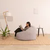 Sitzsack-Sessel XXL aus Breitcord 100 cm, Hellgrau Produktbild-Vorschau 4