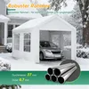 3x3m Partyzelt Festzelt Pavillon Carport Gartenzelt Produktbild-Vorschau 6