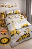 SkyBrands Kinderbettwäsche Bagger & Baustelle – 100x135 cm Produktbild-Vorschau 3