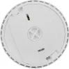The underside of a white smoke detector. Produktbild-Vorschau
