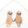 Mr. & Mrs. Panda Schild Faultier Pärchen DIN A5 - Produktbild-Vorschau 1