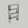 Bücherregal Dpoliti, Büroregal, Mobiler Buchhalter, Produktbild-Vorschau 3