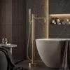 Rubinetto Da Pavimento Per Vasca Rea Lungo Diamond Oro Anteprima dell’immagine prodotto 7