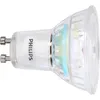 A close-up, side view of a Philips LED light bulb with a GU10 base. Podgląd zdjęcia produktu