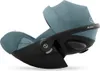 A close-up studio shot of a baby car seat. Produktbild-Vorschau