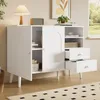 Credenza Merax con ante bombate, cassettiera con 2 cassetti Anteprima dell’immagine prodotto 5
