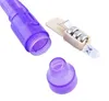 A disassembled purple pen with a UV light and batteries. Produktbild-Vorschau