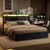 Letto matrimoniale con rete a molle INONEFT, dimensioni Anteprima dell’immagine prodotto 3