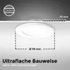 Set di 9 apparecchi da incasso a LED bianco 6W Anteprima dell’immagine prodotto 10