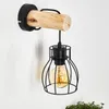 Aprica »Aprica« Wandlampe aus Metall/Holz in Schwarz/Natur Produktbild-Vorschau 7