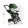 4 in 1 Baby-Dreirad Kinderdreirad Lenkstange Fahrrad Baby Produktbild-Vorschau 3