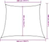 vidaXL Voile d'ombrage 160 g/m² Beige 4/5x4 m HDPE Voir les images du produit 7