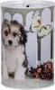 Clayre & Eef Spardosen Ø 10x15 cm Weiß Metall Hund Produktbild-Vorschau 2
