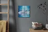 Coloray Uhr auf Leinwand 30x30 cm Wand Uhr Dekoration Produktbild-Vorschau 4