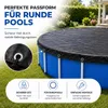 Poolabdeckung rund – Extra starke 200 g/m² Poolplane Produktbild-Vorschau 4