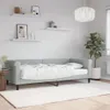 vidaXL Letto da giorno con materasso grigio chiaro 90x200 Anteprima dell’immagine prodotto 2