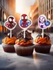 Candele Spidey - 4 pezzi - Torta di compleanno Anteprima dell’immagine prodotto 3